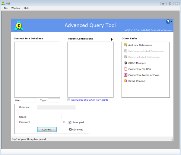 Connect AQT to Exasol